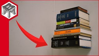 How to Make an Invisible Bookshelf - Floating Book Illusion