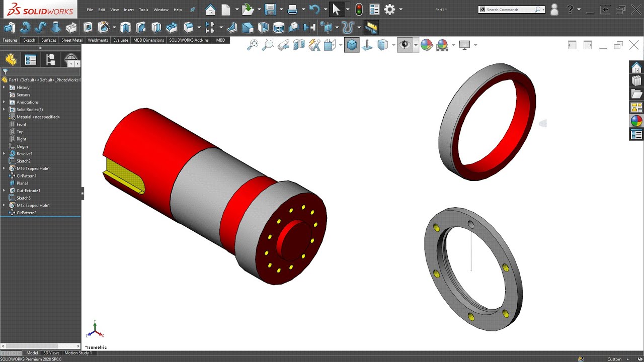 Solidworks tips #97 | Tutorial for Beginners exercise - YouTube
