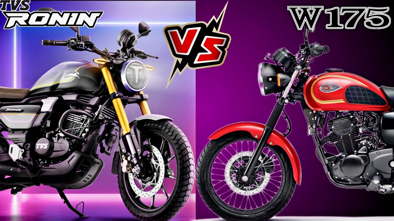Kawasaki W175 Vs TVS Ronin 225 Detailed Comparison | Ronin Vs W175 ...