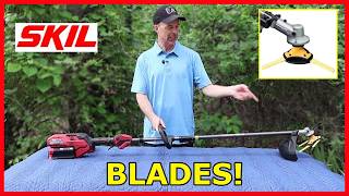 BLADES! Convert SKIL 40V string trimmer to a BLADE CUTTER!