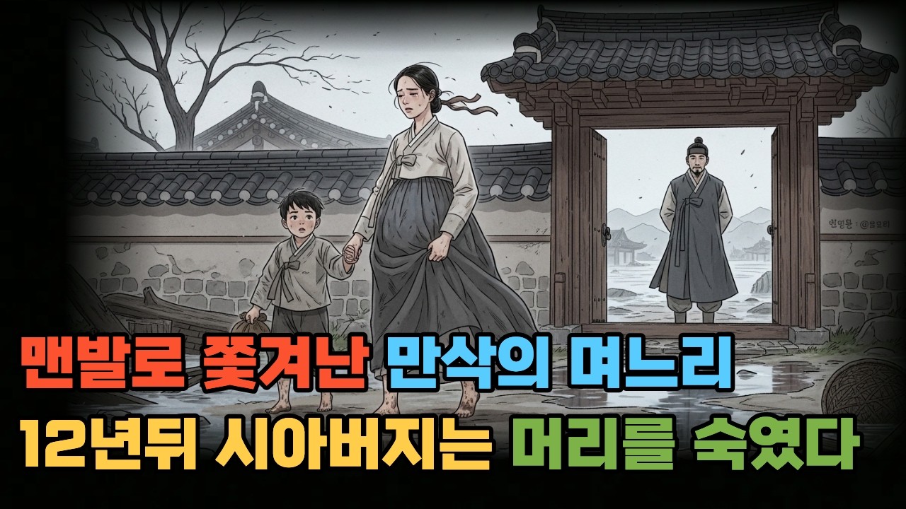 맨발로 쫓겨난 만삭의 며느리 12년후 시아버지는 머리를 숙였다