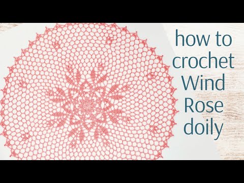 Como crochet Wind Rose doily ????