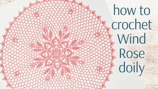 How to crochet Wind Rose doily 🧭 screenshot 5