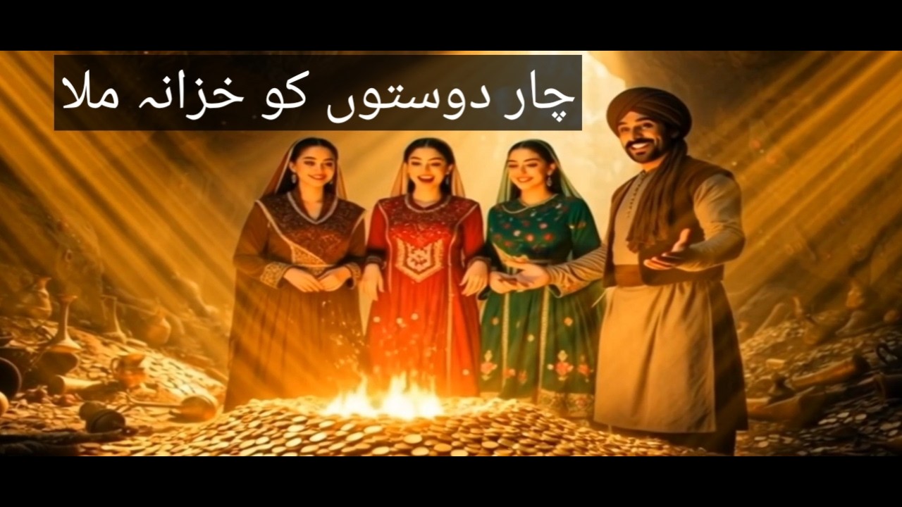 4 Doston Ka Khazana... Lekin Jungle Mein Chhupa Tha Khauf | Urdu Moral story | Hindi Moral Stories