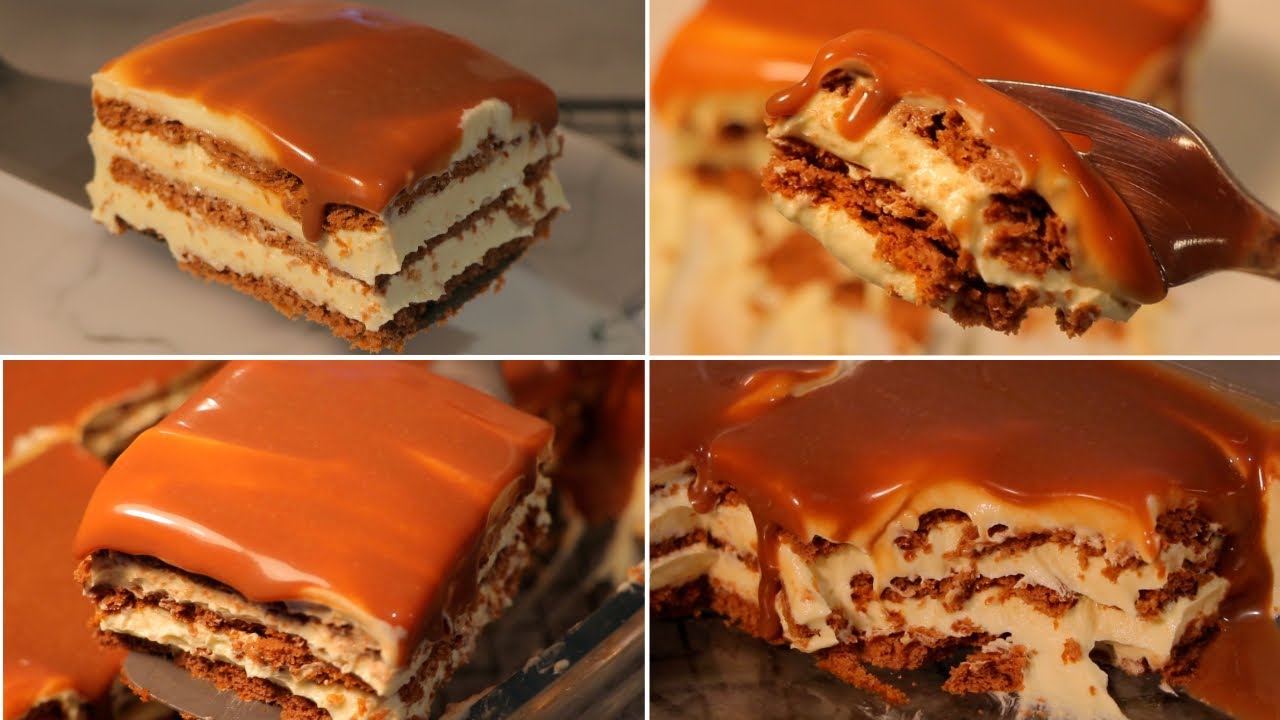 حلى السحابه البارد كل قطعه منه حكايه😋سهل سريع بدون فرن ولابيض