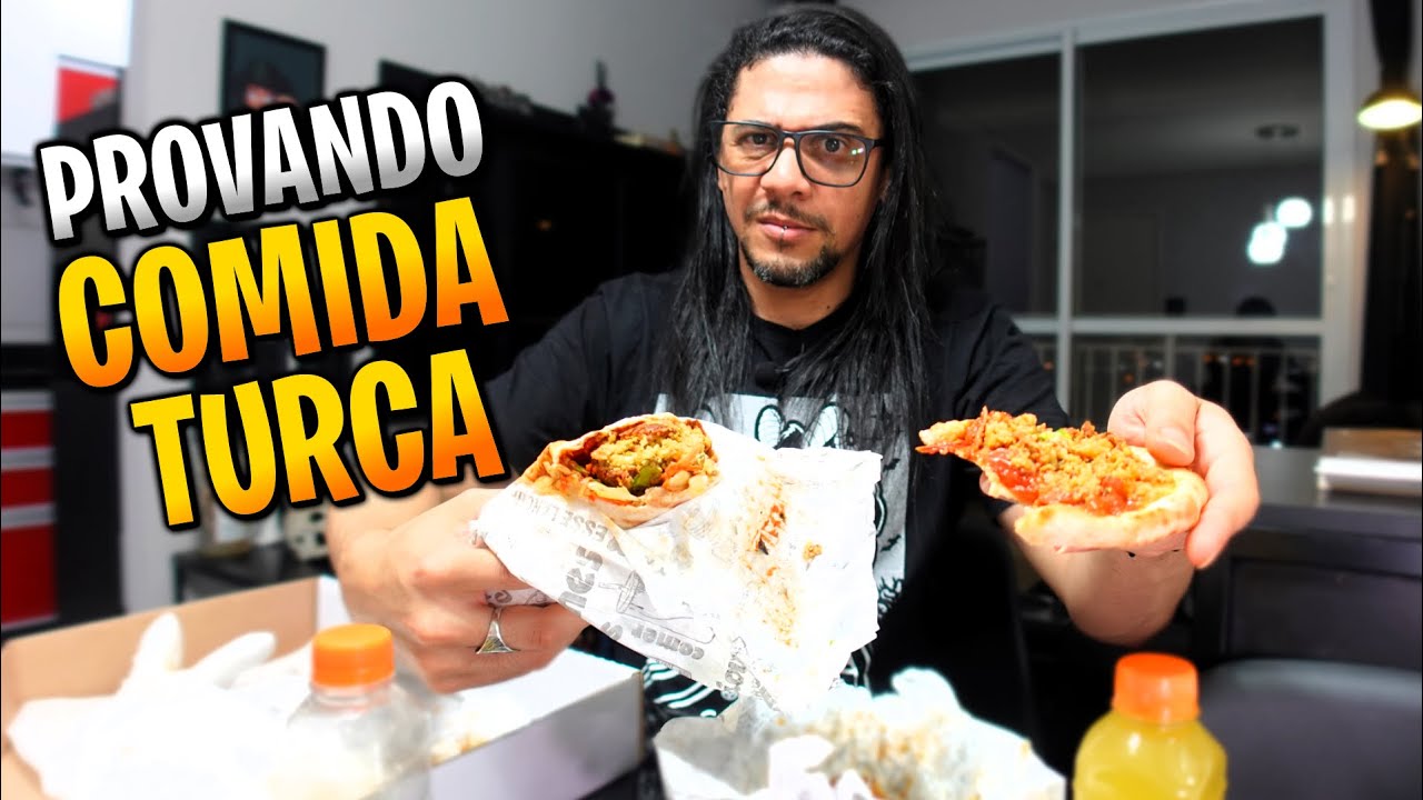 PROVEI COMIDA TURCA E OLHA NO QUE DEU...