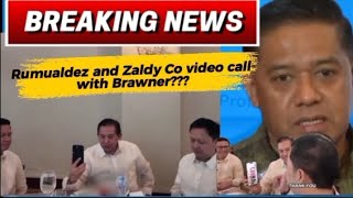 Martin Rumualdez and Zaldy Co video call with Romeo Brawner 