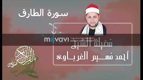 سورة الطارق لفضيلة الشيخ أحمد فهيم الغرباوي