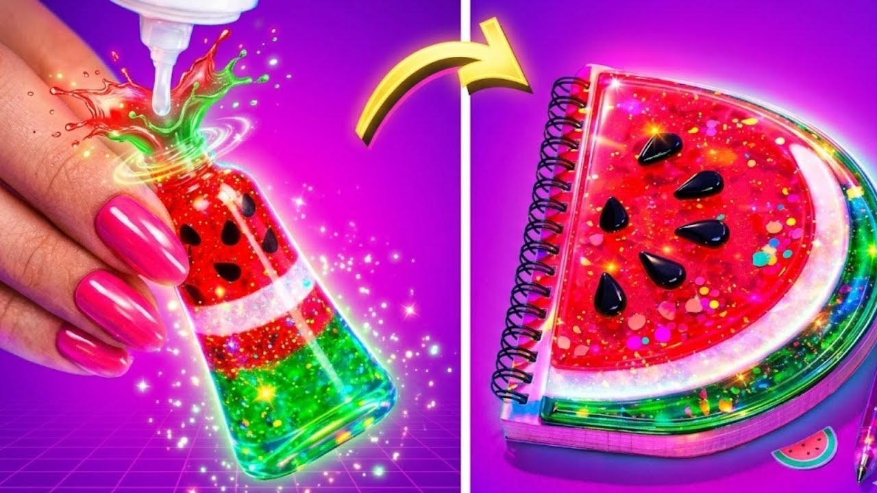 驚きのエポキシクラフト || 地味からWOWへ:レジンで学校用品リメイク ✏️ by 123 GO! SCHOOL