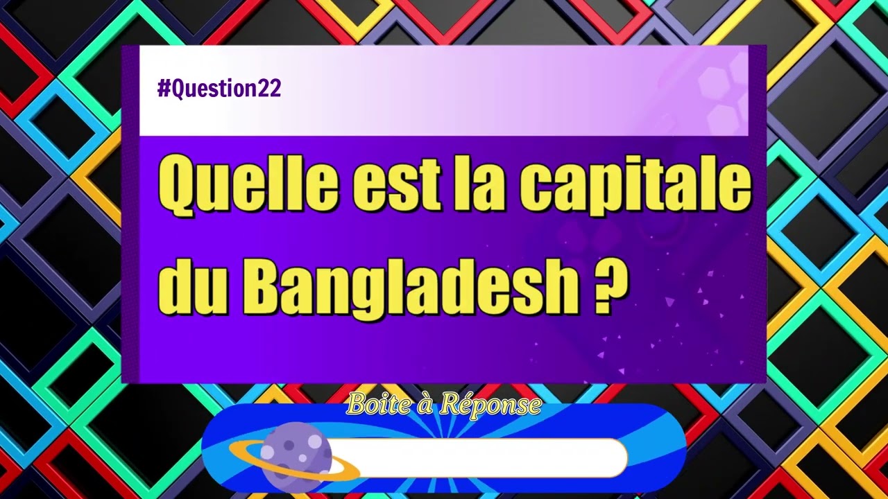 TE CROIS-TU CAPABLE 🎯? Quiz sur les capitales | Partie 3