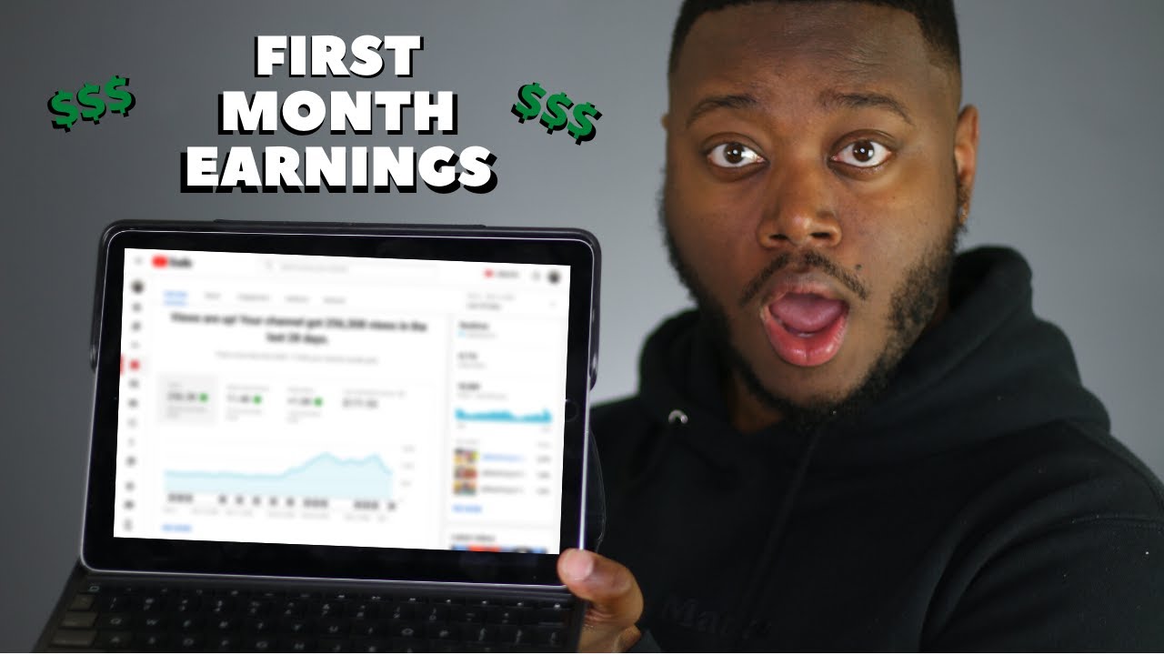 How Much YouTube Paid Me In The First Month (with 3,000 subscribers)