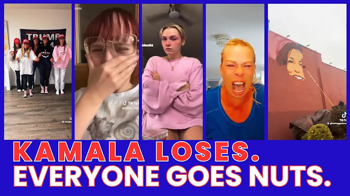 KAMALA LOSES.  EVERYONE GOES NUTS. (Mournful Reactions Set to Haunting Music.)