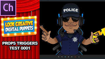Adobe Character Animator Digital Puppet: NEW TRIGGERS test