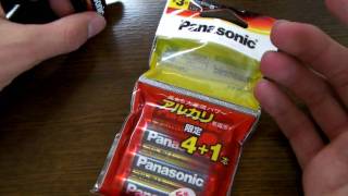 Panasonic アルカリ電池　開封