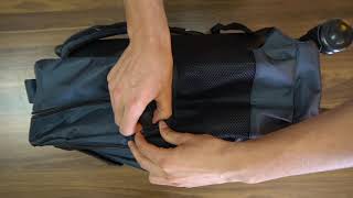 Bagacar Siyah Fonksiyonel Laptop Bölmeli Tekerlekli Sırt Çantası