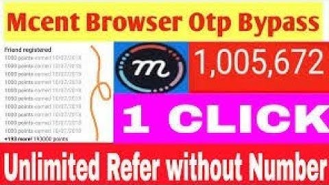 Mcent hack No Root | Mcent browser unlimited trick | Mcent Browser point increase #Trick 2018