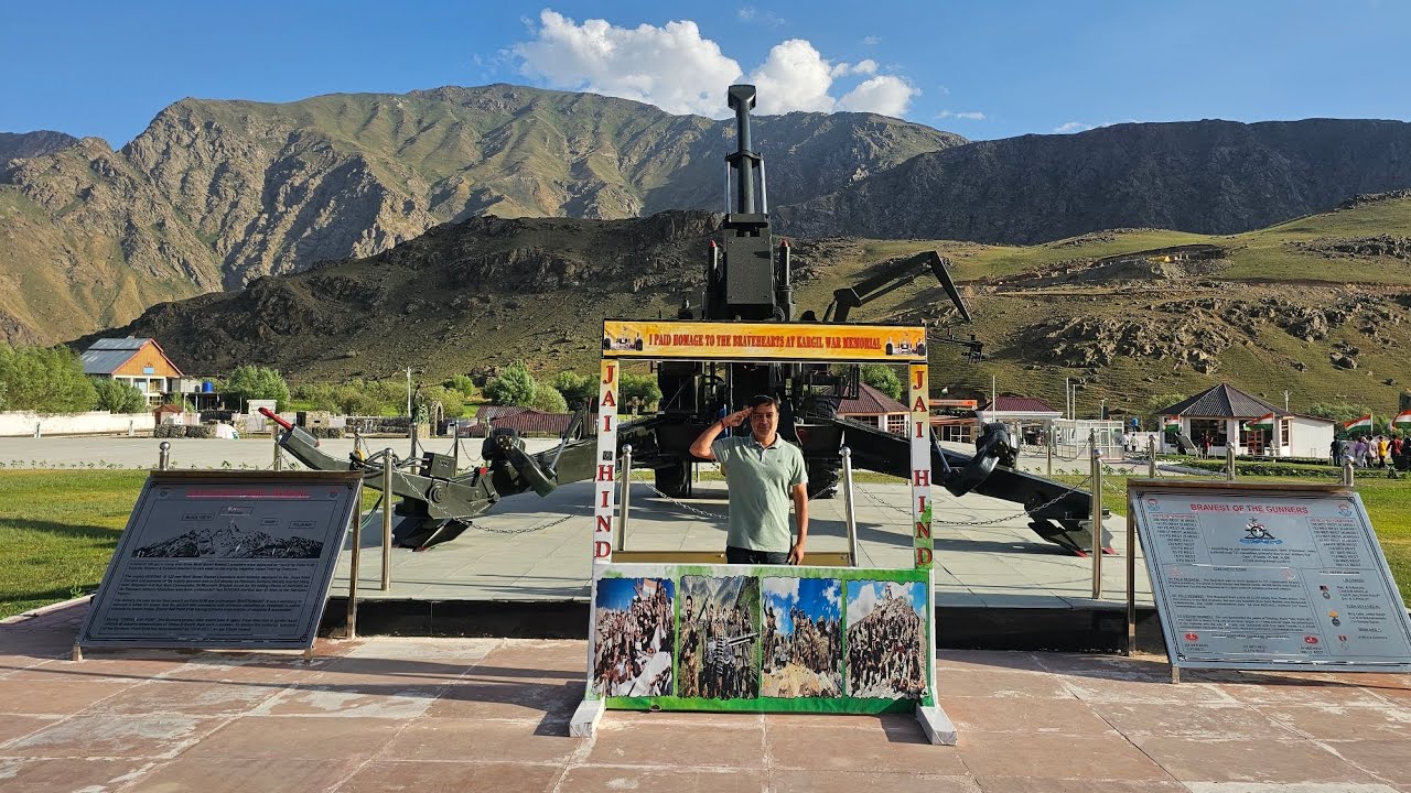 KARGIL WAR MEMORIAL - LADAKH - INDIA : PAYING HOMAGE TO BRAVEHEARTS OF INDIAN ARMY