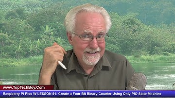 Raspberry Pi Pico W LESSON 91: Create a Four Bit Binary Counter Using Only PIO State Machine