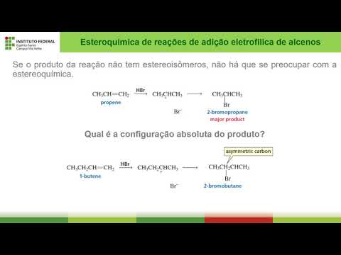 Vídeo: Em qual reação a mistura racêmica é obtida como produto principal?