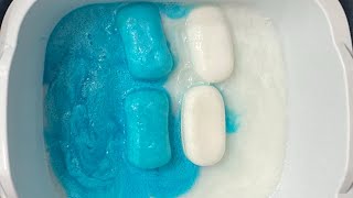 Zest & Dial mushy soap play ASMR 💙💙🤍🤍💛💛💚💚 #mushysoap #asmr #relax …
