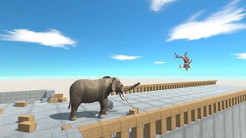 Updated ELEPHANT near Cliff vs ALL UNITS Animal Revolt Battle Simulator