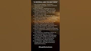 12 Universal Laws #universallaws #universal #spirituality #quotes
