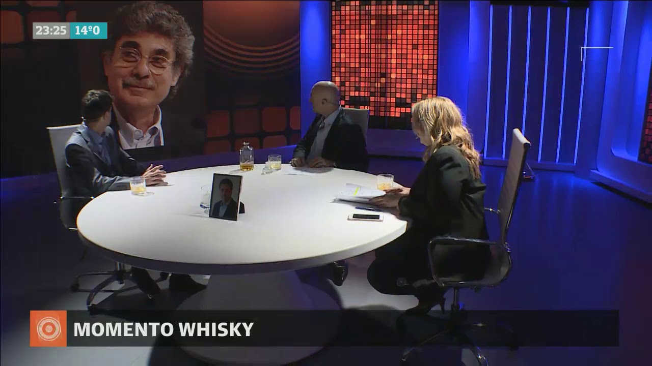 Momento Whisky: Obras de arte peculiares - Carlos Pagni con Carola Gil duran barba se fue