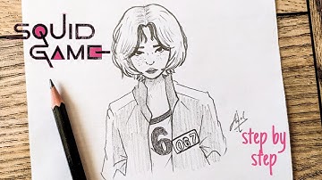 ( How to Draw 067 Sae Byeok  ( Squid Game