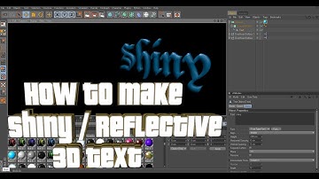 How to make shiny 3d Text In Cinema 4D