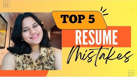 Avoid These 5 Resume Mistakes (Must Watch for Job Seekers!) 