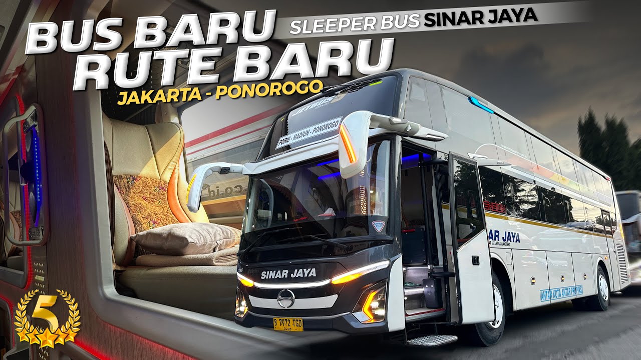 GAK BERASA NAIK BUS SINAR JAYA, FASILITASNYA GAK MAIN-MAIN‼️Trip Jakarta - Ponorogo with Sinar Jaya