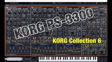 KORG Collection 6 - Korg PS-3300 Semi-Modular Super Synth - The BIG Sound Test - PC & Mac