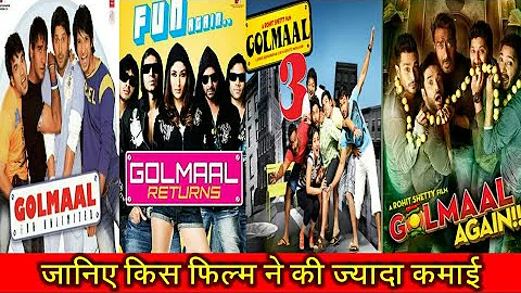 Golmaal VS Golmaal Return VS Golmaal 3 VS Golmaal Again Movies Box Office Collection Latest Video