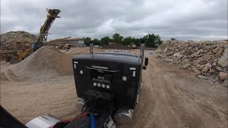 END DUMP life, Hauling crushed concrete | kenworth rolling coal