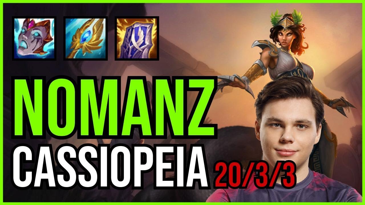 NOMANZ - CASSIOPEIA vs LUCIAN Mid - EUW Master - Patch 11.3 QUADRAKILL
