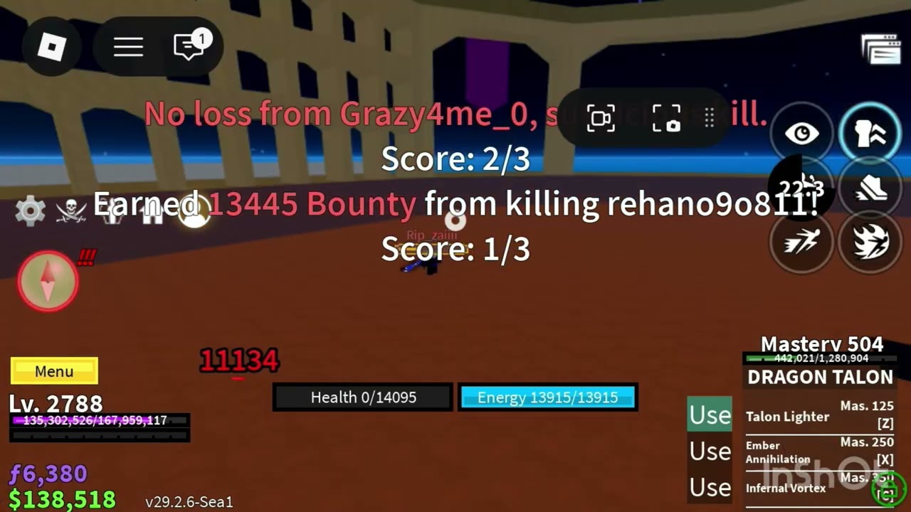 Bounty hunting with broken fruit ice in sea 1 :)