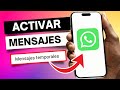 como ACTIVAR MENSAJES TEMPORALES en WHATSAPP 2024 ✅️