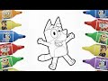 Bluey Drawing Step by Step | Drawing for Kids