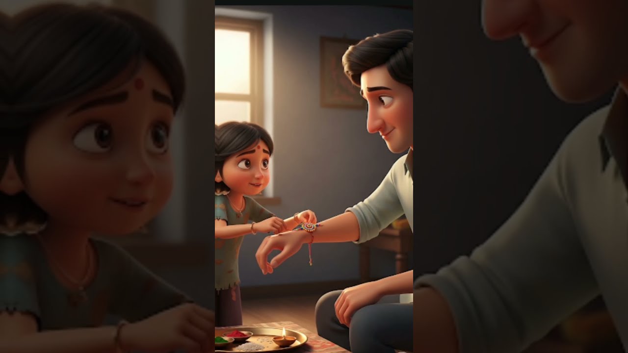 Raksha Bandhan Special Video Poor Sister And Brothers Ai Cartoon Animation Festival