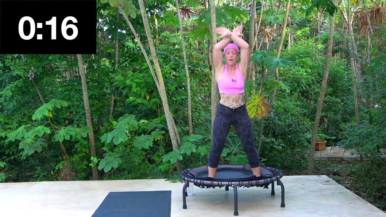 40 Minutes Cardio & Toning Rebounding & Weighted Circuit on JumpSport Trampoline. Oct 2022, 125BPM.