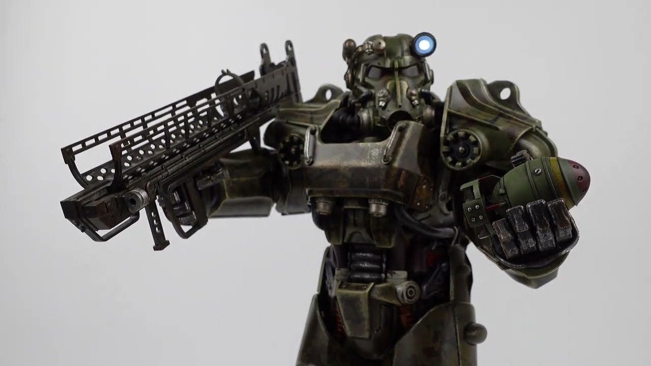 Unboxing Fallout T-60 Power Armor Camouflage By ThreeZero