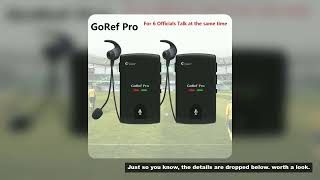 NOECI GoRef Pro Football Referee Intercoms 1500M 6-Ways Bluetooth 5.4 Duplex Talking Professional Fo