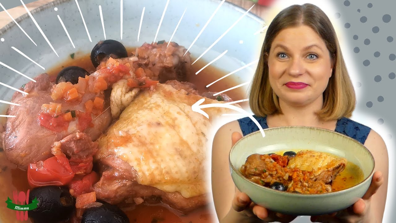 Hähnchen nach Jägerart | Pollo alla cacciatora | Einfach köstlich - YouTube