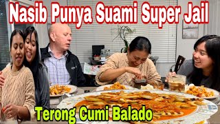 NASIB PUNYA SUAMI DAN BAPAK YANG SUPER USIL😏😂😍MASAK TERONG CUMI TERI BALADO