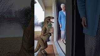 Dinosaur vs Grandma 😂🔥 | Funny Realistic AI Video