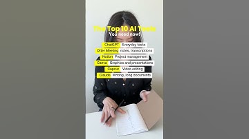 Top 10 AI Tools You Need NOW
