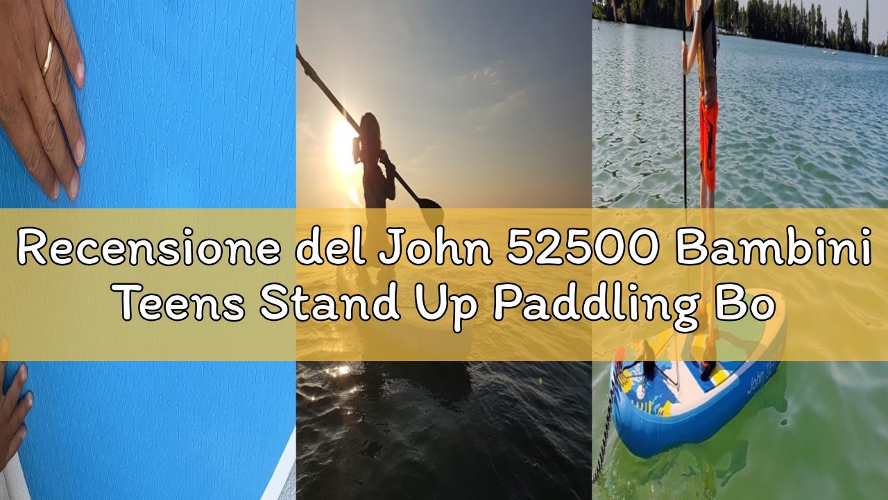 Recensione del John 52500 Bambini Teens Stand Up Paddling Board Bondi Aquatic gonfiabile con 2in1 pa