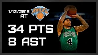 Isaiah Thomas Full Highlights Vs Knicks 34 Pts, 8 Ast 1122016 Hd