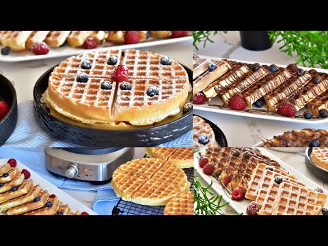 وافل منزلي بنافس افخم الكافيهات The Most Delicious And Luxurious Waffle Recipe