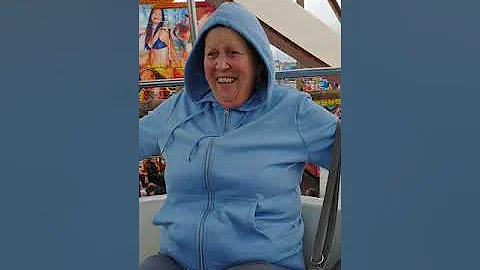 Annette Kendall aka My mam on the Big wheel in Bla...